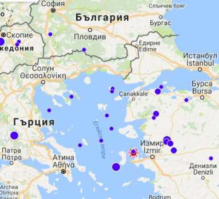 Заметресение в Турция се усети в Димитровград