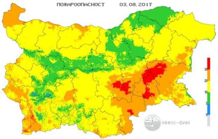 Край Бургас продължава да гори. Над 150 пожара в страната за денонощие
