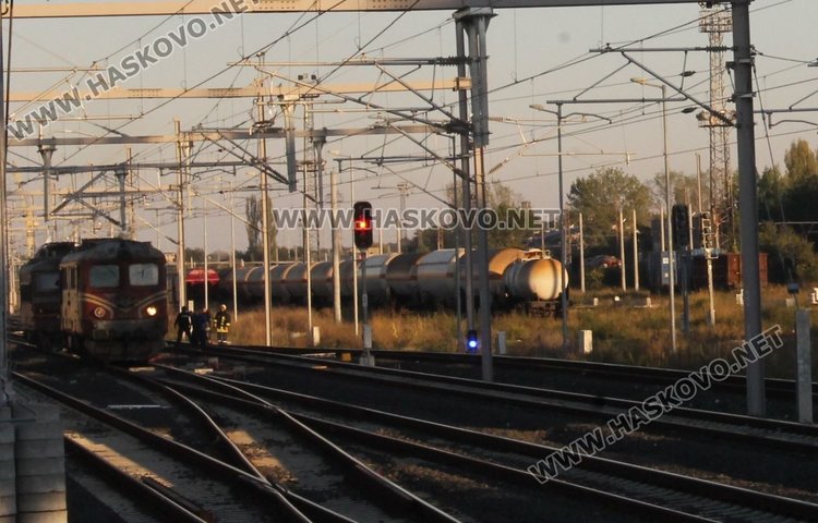 Локомотив се подпали близо до гарата в Димитровград