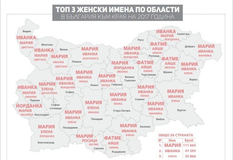 Фатме е най-популярното женско име в 4 области у нас, включително и Кърджали