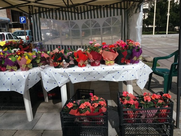Цветята за 8 март смениха мартеничките