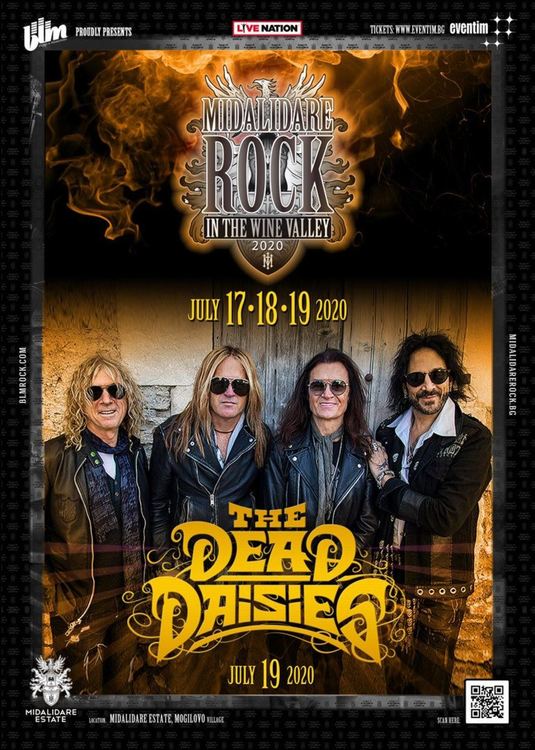 Легендарният глас на Deep Purple Глен Хюз заедно с The Dead Daisies на Midalidare Rock in the wine valley