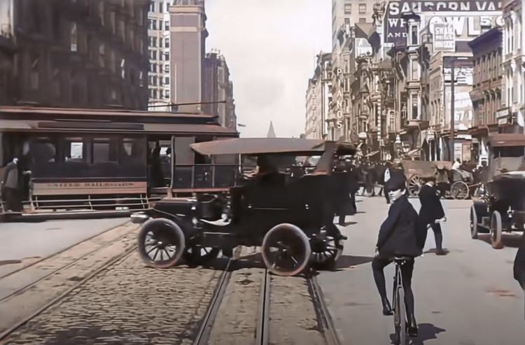 Безумният трафик в Сан Франциско през 1906 год. (видео)