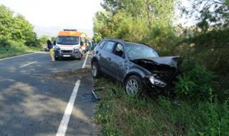 Три катастрофи за денонощие в областта, мъж чупи глезен излитайки от пътя
