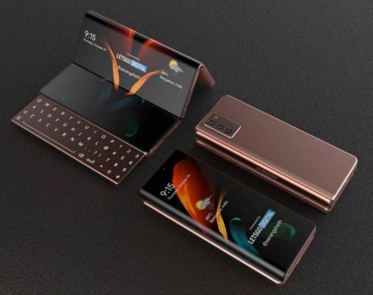 Samsung загатна за телефон с тройно сгъваем дисплей 
