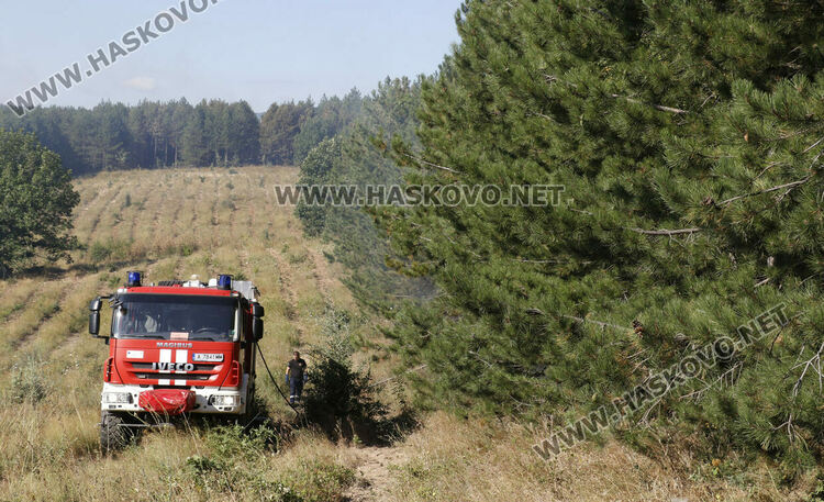 Продължава да гори до свиленградските села Студена и Планиново