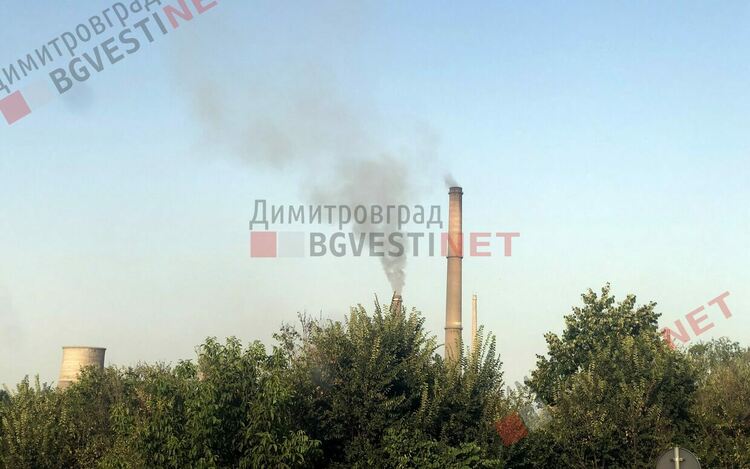 След ремонтни дейности ТЕЦ-а в Димитровград отново заработи, нивата на SO2 скочиха над нормата за час